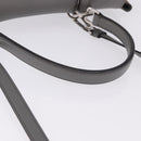 PRADA Hand Bag Leather 2way Brown Silver Auth ka5368V-7