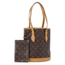 LOUIS VUITTON Monogram Bucket PM Shoulder Bag M42238 LV Auth ka5369-1