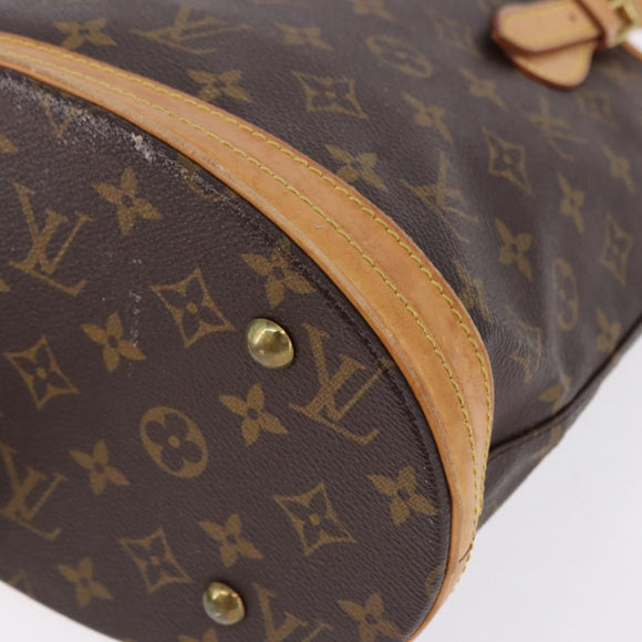 LOUIS VUITTON Monogram Bucket PM Shoulder Bag M42238 LV Auth ka5369
