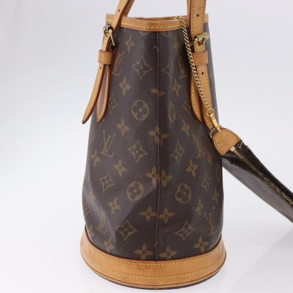 LOUIS VUITTON Monogram Bucket PM Shoulder Bag M42238 LV Auth ka5369