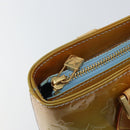 LOUIS VUITTON Monogram Vernis Houston Hand Bag Baby Blue M91005 LV Auth ka537-18