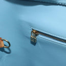 LOUIS VUITTON Monogram Vernis Houston Hand Bag Baby Blue M91005 LV Auth ka537-21