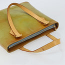 LOUIS VUITTON Monogram Vernis Houston Hand Bag Baby Blue M91005 LV Auth ka537-6