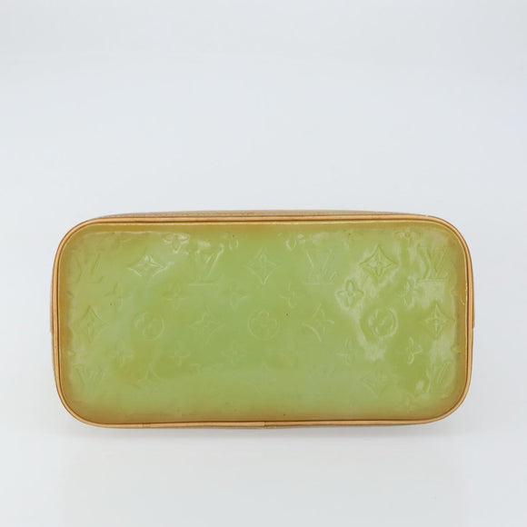 LOUIS VUITTON Monogram Vernis Houston Hand Bag Baby Blue M91005 LV Auth ka537