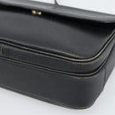 Burberrys Shoulder Bag Leather Black Gold Tone Auth ka5370-10