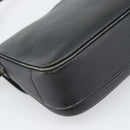 Burberrys Shoulder Bag Leather Black Gold Tone Auth ka5370-13