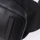 PRADA Hand Bag Canvas Black Silver Auth ka5371-11