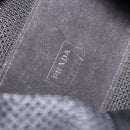 PRADA Hand Bag Canvas Black Silver Auth ka5371-14