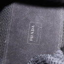 PRADA Hand Bag Canvas Black Silver Auth ka5371-15