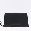 PRADA Hand Bag Canvas Black Silver Auth ka5371-21