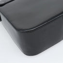 Salvatore Ferragamo Patent Hand Bag Black Silver Auth ka5372-13