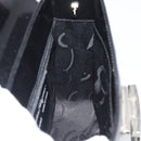 Salvatore Ferragamo Patent Hand Bag Black Silver Auth ka5372-17