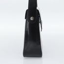 Salvatore Ferragamo Patent Hand Bag Black Silver Auth ka5372-4