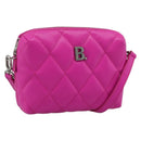 BALENCIAGA Shoulder Bag Leather Purple Silver 618080 Auth ka5373V-1