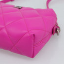 BALENCIAGA Shoulder Bag Leather Purple Silver 618080 Auth ka5373V-8