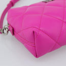 BALENCIAGA Shoulder Bag Leather Purple Silver 618080 Auth ka5373V-15