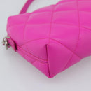BALENCIAGA Shoulder Bag Leather Purple Silver 618080 Auth ka5373V-17