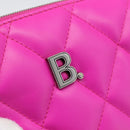 BALENCIAGA Shoulder Bag Leather Purple Silver 618080 Auth ka5373V-18