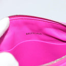 BALENCIAGA Shoulder Bag Leather Purple Silver 618080 Auth ka5373V-10