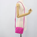 BALENCIAGA Shoulder Bag Leather Purple Silver 618080 Auth ka5373V-22