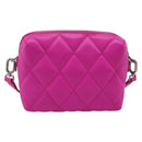BALENCIAGA Shoulder Bag Leather Purple Silver 618080 Auth ka5373V-2