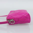 BALENCIAGA Shoulder Bag Leather Purple Silver 618080 Auth ka5373V-3
