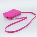 BALENCIAGA Shoulder Bag Leather Purple Silver 618080 Auth ka5373V-7