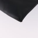 FENDI Clutch Bag Leather Black Silver 7M0225 Auth ka5375V-16