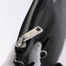 FENDI Clutch Bag Leather Black Silver 7M0225 Auth ka5375V-9