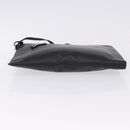 FENDI Clutch Bag Leather Black Silver 7M0225 Auth ka5375V-6