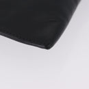 FENDI Clutch Bag Leather Black Silver 7M0225 Auth ka5375V-7