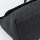 GUCCI GG Canvas Shoulder Bag Outlet Black Silver 272350 Auth ka5377-11