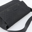 GUCCI GG Canvas Shoulder Bag Outlet Black Silver 272350 Auth ka5377-6