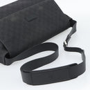 GUCCI GG Canvas Shoulder Bag Outlet Black Silver 272350 Auth ka5377-7