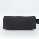 GUCCI GG Canvas Shoulder Bag Outlet Black Silver 272350 Auth ka5377-9
