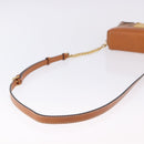 MCM Vicetos Shoulder Bag PVC Leather Brown Gold Tone Auth ka5379-7