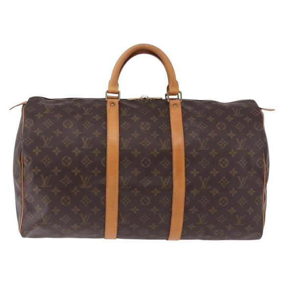 LOUIS VUITTON Monogram Keepall 50 Boston Bag M41426 LV Auth ka5380V