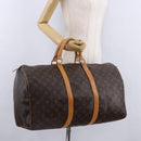 LOUIS VUITTON Monogram Keepall 50 Boston Bag M41426 LV Auth ka5380V-22