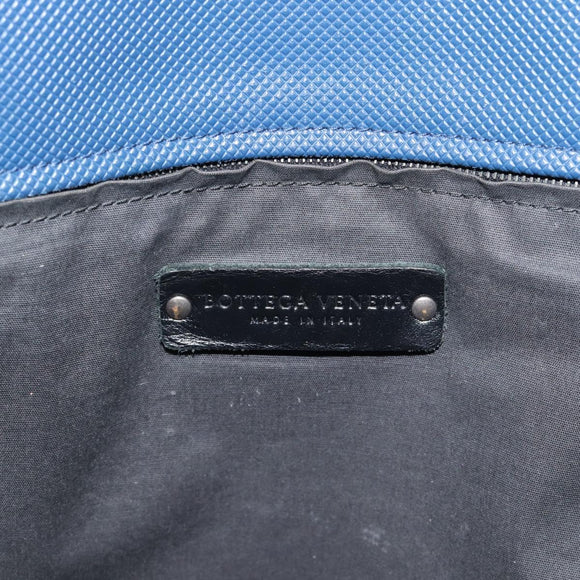 BOTTEGA VENETA Hand Bag Leather Blue Black Auth ka5382