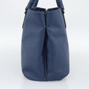 BOTTEGA VENETA Hand Bag Leather Blue Black Auth ka5382-3