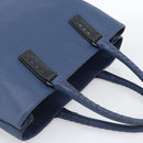 BOTTEGA VENETA Hand Bag Leather Blue Black Auth ka5382-6
