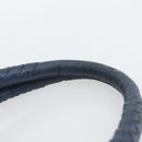BOTTEGA VENETA Hand Bag Leather Blue Black Auth ka5382-9