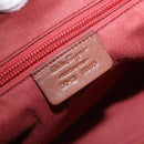 Salvatore Ferragamo Gancini Hand Bag Leather Brown Silver Auth ka5385A-16