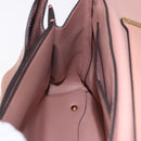 Salvatore Ferragamo Gancini Hand Bag Leather 2way Pink Gold Tone Auth ka5387V-21