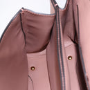 Salvatore Ferragamo Gancini Hand Bag Leather 2way Pink Gold Tone Auth ka5387V-23