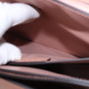 Salvatore Ferragamo Gancini Hand Bag Leather 2way Pink Gold Tone Auth ka5387V-24