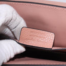 Salvatore Ferragamo Gancini Hand Bag Leather 2way Pink Gold Tone Auth ka5387V-25