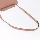 Salvatore Ferragamo Gancini Hand Bag Leather 2way Pink Gold Tone Auth ka5387V-9