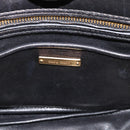 Miu Miu Hand Bag Leather 2way Black Gold Tone Auth ka5388V-19
