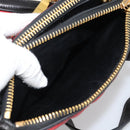 Miu Miu Hand Bag Leather 2way Black Gold Tone Auth ka5388V-29